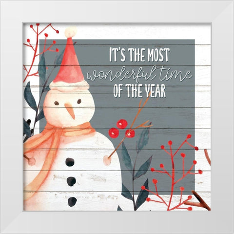 Most Wonderful Time White Modern Wood Framed Art Print by Allen, Kimberly