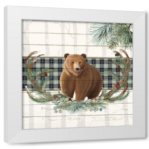 Forest 1 White Modern Wood Framed Art Print by Allen, Kimberly