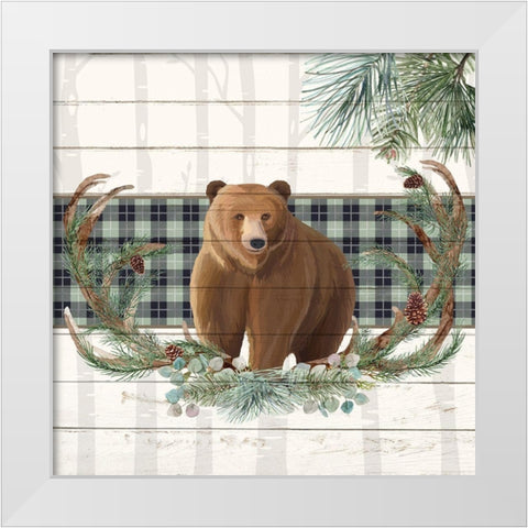 Forest 1 White Modern Wood Framed Art Print by Allen, Kimberly