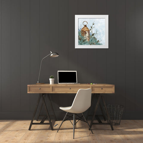 Winter Owl 2 White Modern Wood Framed Art Print by Allen, Kimberly