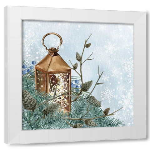 Winter Owl 2 White Modern Wood Framed Art Print by Allen, Kimberly