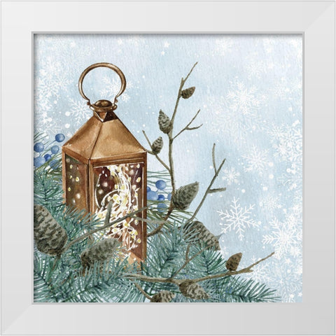 Winter Owl 2 White Modern Wood Framed Art Print by Allen, Kimberly