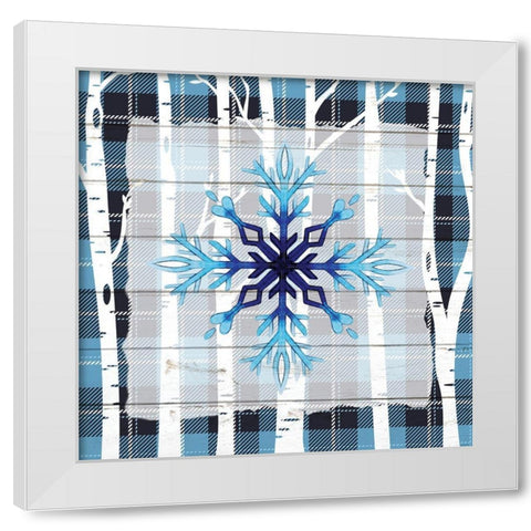 Winter Snow 1 White Modern Wood Framed Art Print by Allen, Kimberly