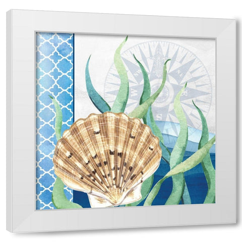 Bayside 1 White Modern Wood Framed Art Print by Allen, Kimberly