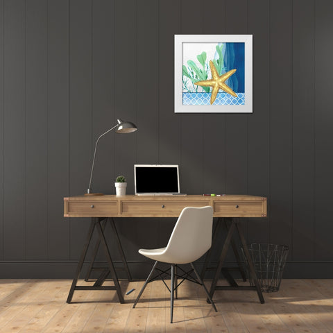 Bayside 2 White Modern Wood Framed Art Print by Allen, Kimberly
