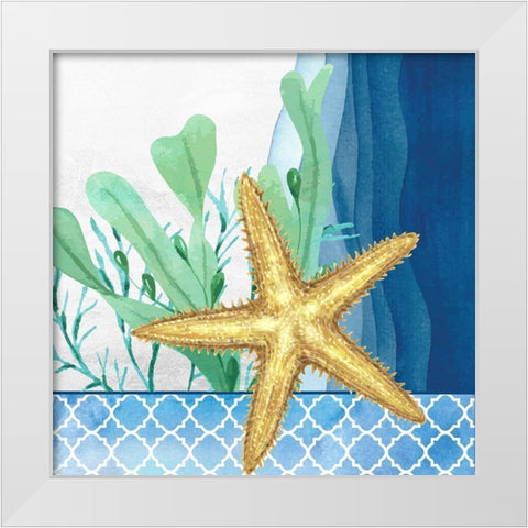 Bayside 2 White Modern Wood Framed Art Print by Allen, Kimberly