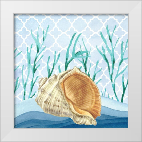 Bayside 4 White Modern Wood Framed Art Print by Allen, Kimberly