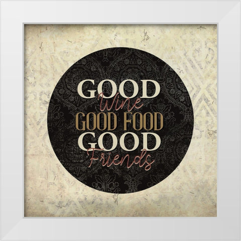 Vineyard View 11 White Modern Wood Framed Art Print by Allen, Kimberly