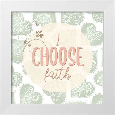 My Heart 2 White Modern Wood Framed Art Print by Allen, Kimberly