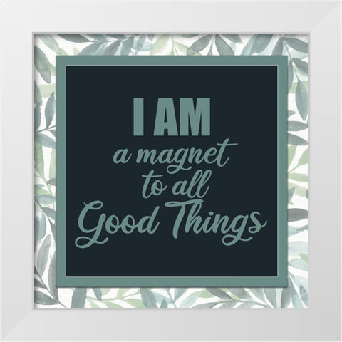 I Am 2 Square White Modern Wood Framed Art Print by Allen, Kimberly