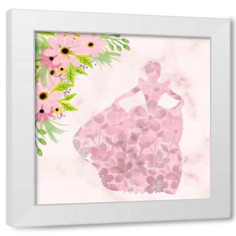 Princess and Warrior 1 V2 White Modern Wood Framed Art Print by Allen, Kimberly