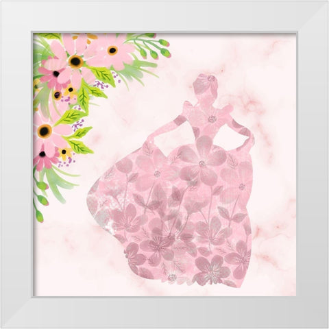 Princess and Warrior 1 V2 White Modern Wood Framed Art Print by Allen, Kimberly