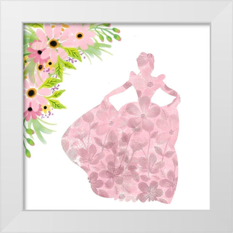 Princess and Warrior 1 White Modern Wood Framed Art Print by Allen, Kimberly