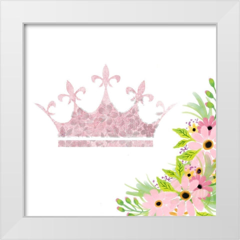 Princess and Warrior 3 White Modern Wood Framed Art Print by Allen, Kimberly