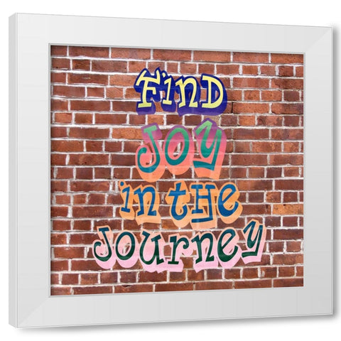 Find Joy Grafitti White Modern Wood Framed Art Print by Allen, Kimberly
