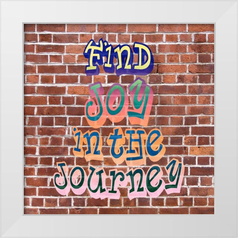 Find Joy Grafitti White Modern Wood Framed Art Print by Allen, Kimberly
