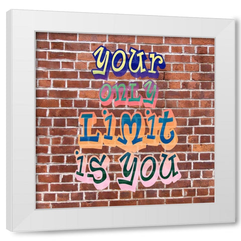 Limit Grafitti White Modern Wood Framed Art Print by Allen, Kimberly