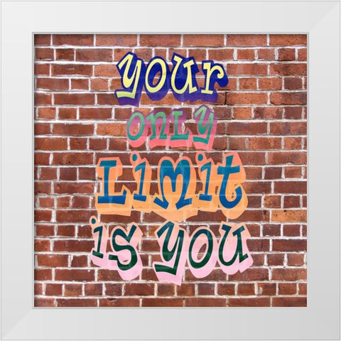 Limit Grafitti White Modern Wood Framed Art Print by Allen, Kimberly