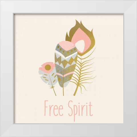 Free Spirits White Modern Wood Framed Art Print by Allen, Kimberly