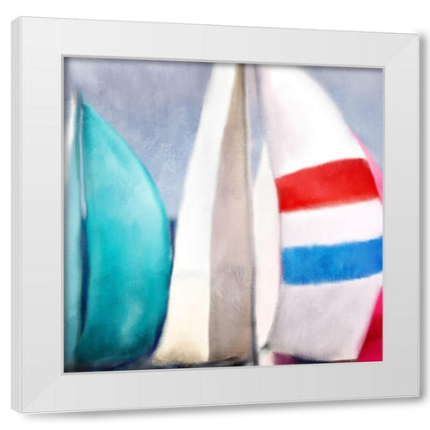 Seas the Day 2 White Modern Wood Framed Art Print by Allen, Kimberly
