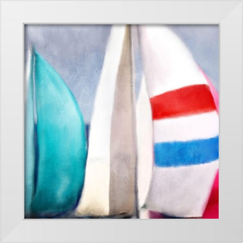 Seas the Day 2 White Modern Wood Framed Art Print by Allen, Kimberly