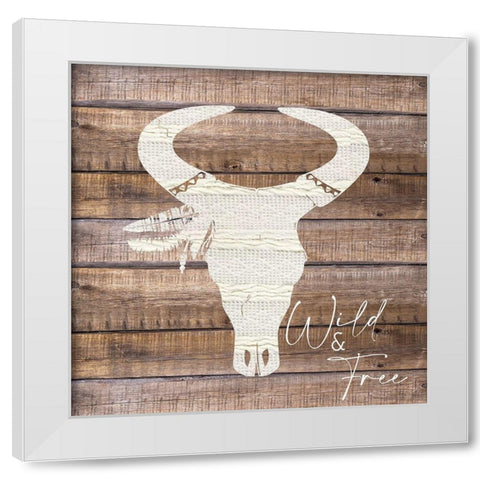 Wild and Free 1 White Modern Wood Framed Art Print by Allen, Kimberly