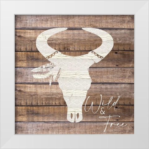 Wild and Free 1 White Modern Wood Framed Art Print by Allen, Kimberly