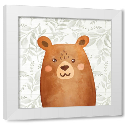 Woodland Love 3 White Modern Wood Framed Art Print by Allen, Kimberly