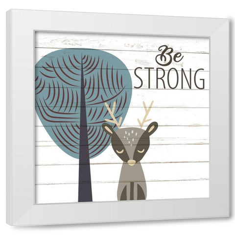 Be 2 White Modern Wood Framed Art Print by Allen, Kimberly