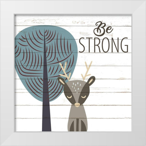 Be 2 White Modern Wood Framed Art Print by Allen, Kimberly