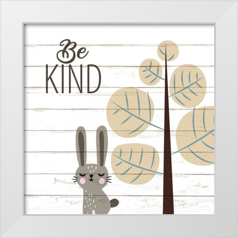 Be 3 White Modern Wood Framed Art Print by Allen, Kimberly