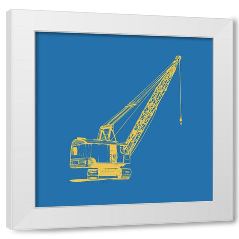 Construction 1 White Modern Wood Framed Art Print by Allen, Kimberly