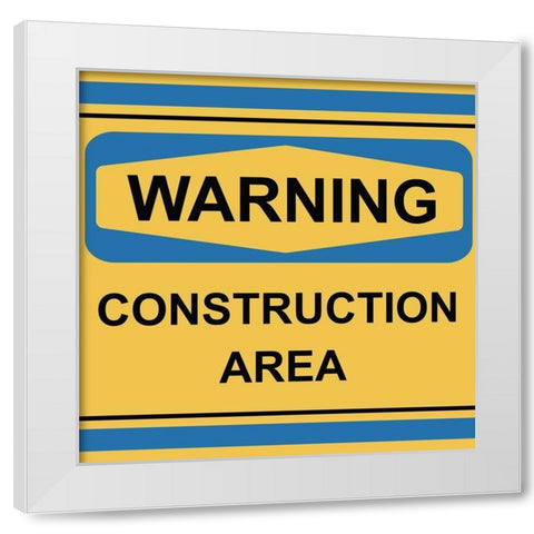 Construction 2 White Modern Wood Framed Art Print by Allen, Kimberly