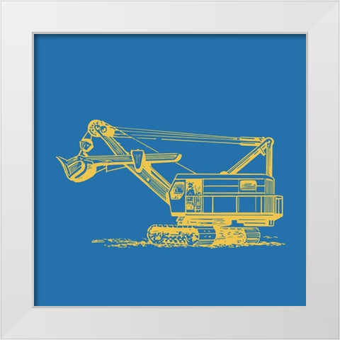 Construction 3 White Modern Wood Framed Art Print by Allen, Kimberly