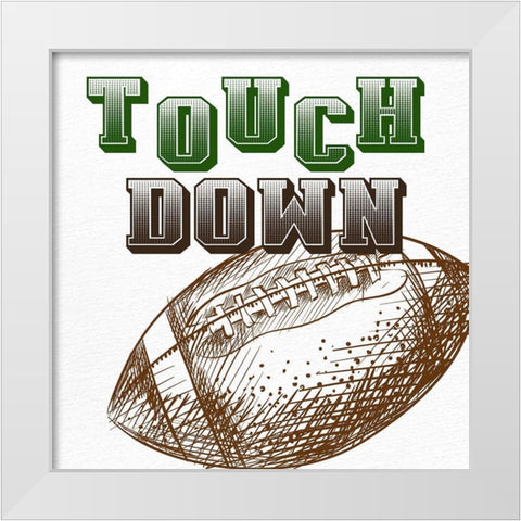 Touch Down White Modern Wood Framed Art Print by Allen, Kimberly