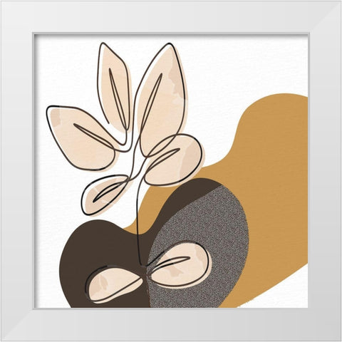 Pressed 1 White Modern Wood Framed Art Print by Allen, Kimberly