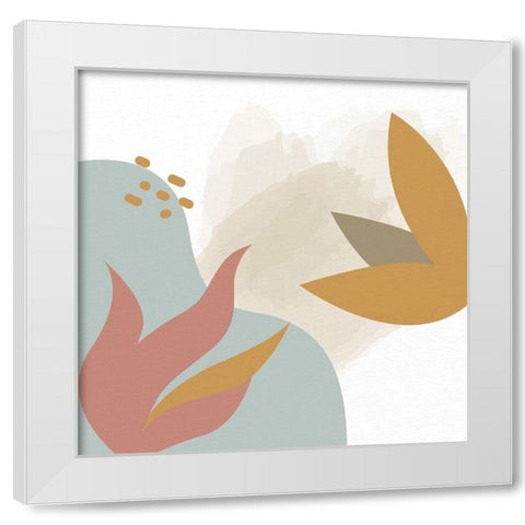 Soft Organics 1 White Modern Wood Framed Art Print by Allen, Kimberly