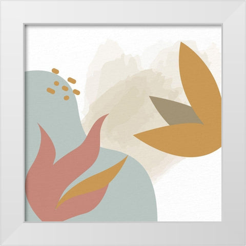 Soft Organics 1 White Modern Wood Framed Art Print by Allen, Kimberly