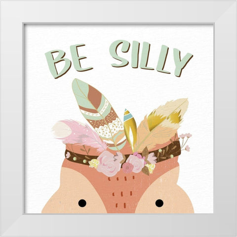 Be Silly 1 White Modern Wood Framed Art Print by Allen, Kimberly