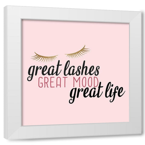 Lash 2 White Modern Wood Framed Art Print by Allen, Kimberly