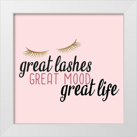 Lash 2 White Modern Wood Framed Art Print by Allen, Kimberly