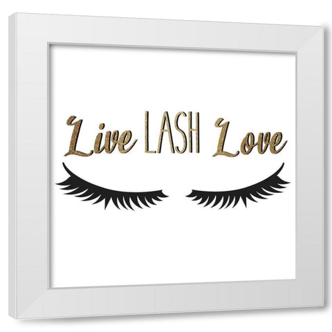 Lash 4 White Modern Wood Framed Art Print by Allen, Kimberly