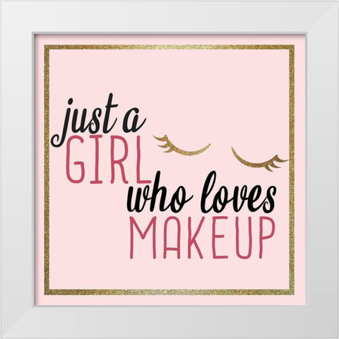 Lash 3 V2 White Modern Wood Framed Art Print by Allen, Kimberly