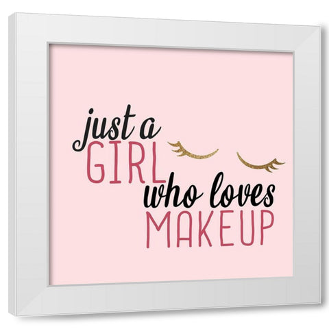 Lash 3 White Modern Wood Framed Art Print by Allen, Kimberly