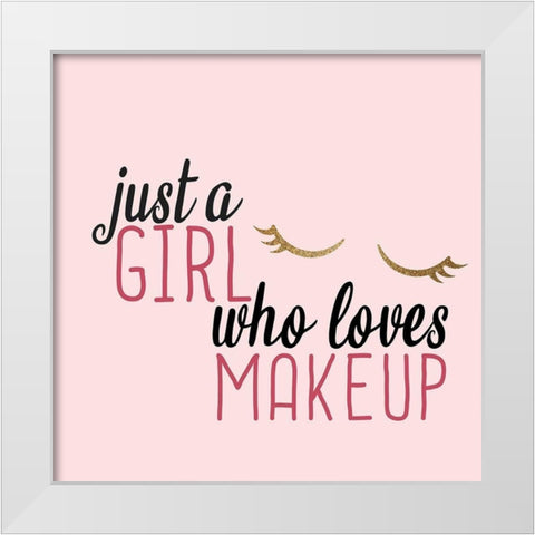 Lash 3 White Modern Wood Framed Art Print by Allen, Kimberly