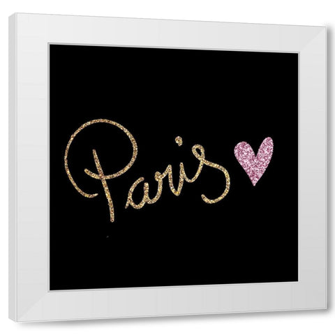 Mon Amour 2 V2 White Modern Wood Framed Art Print by Allen, Kimberly