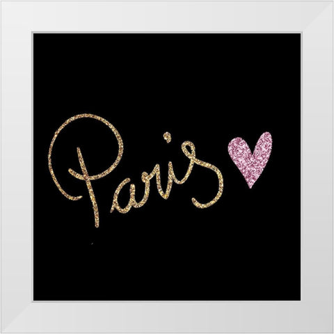 Mon Amour 2 V2 White Modern Wood Framed Art Print by Allen, Kimberly