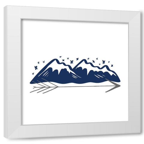Be Strong 6 White Modern Wood Framed Art Print by Allen, Kimberly