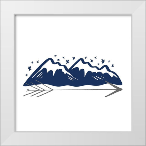 Be Strong 6 White Modern Wood Framed Art Print by Allen, Kimberly
