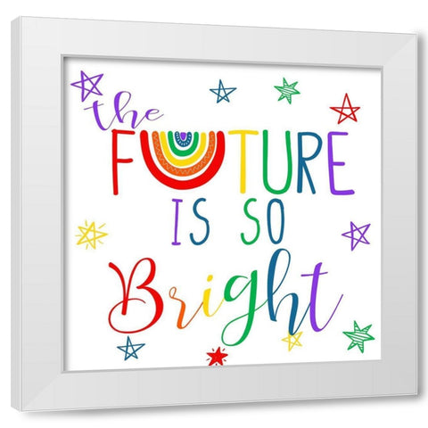 Bright Future 5 White Modern Wood Framed Art Print by Allen, Kimberly